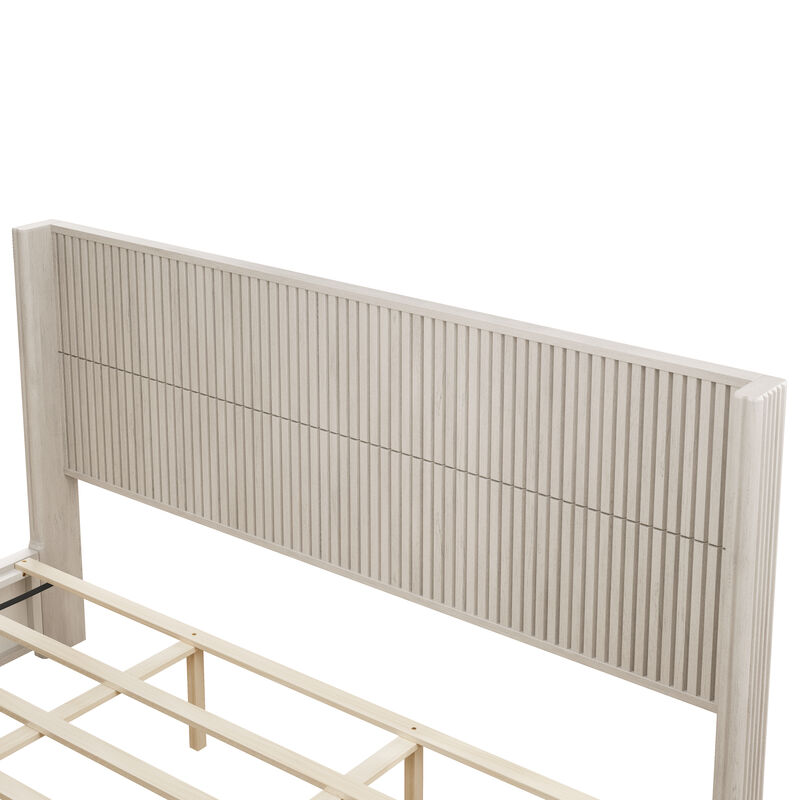 Lisfer Solid Wood Platform Bed image number 6