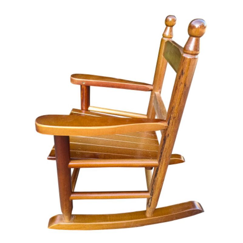 Children's rocking chair- Indoor or Outdoor -Suitable for kids-Durable-populus wood-oak