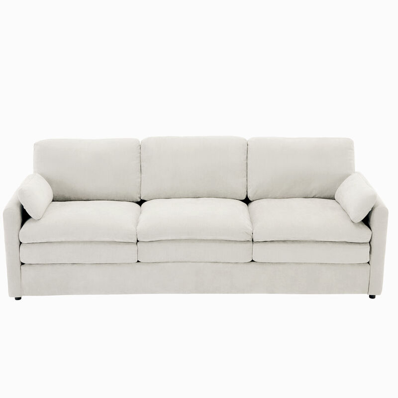 Whisen 89" Cozy 3-seater Sofa, Oversized Comfy Cloud Sofa, Double Cushion 3-seater Sofa image number 0