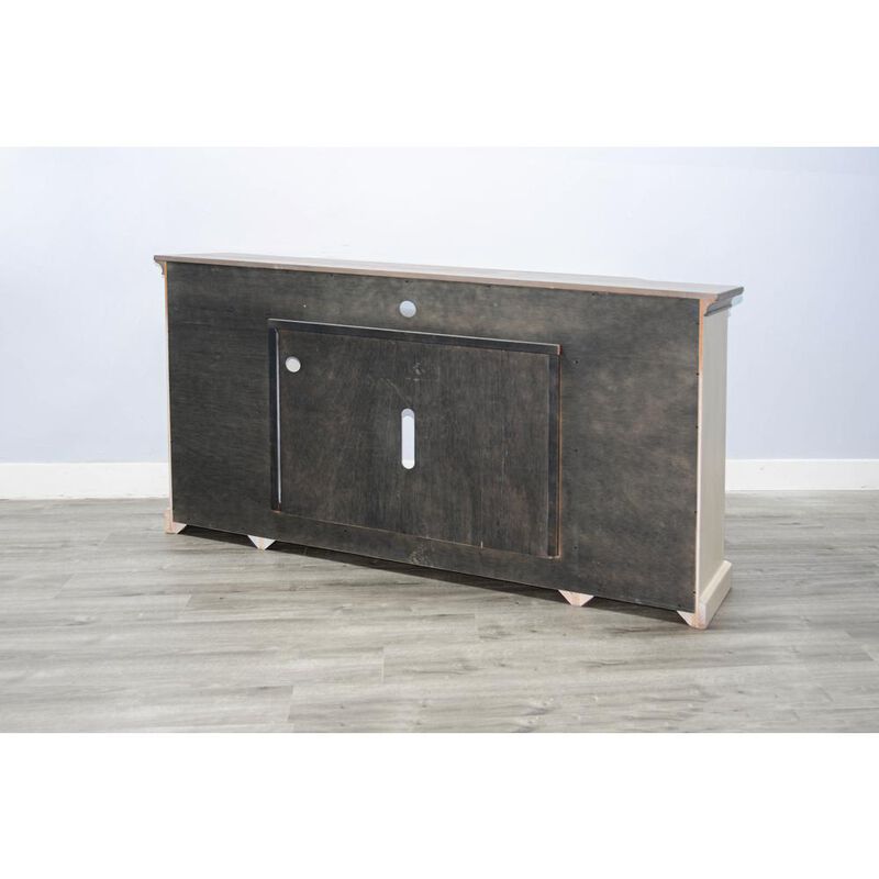 Sunny Designs 72 Media Console with Electric Fireplace