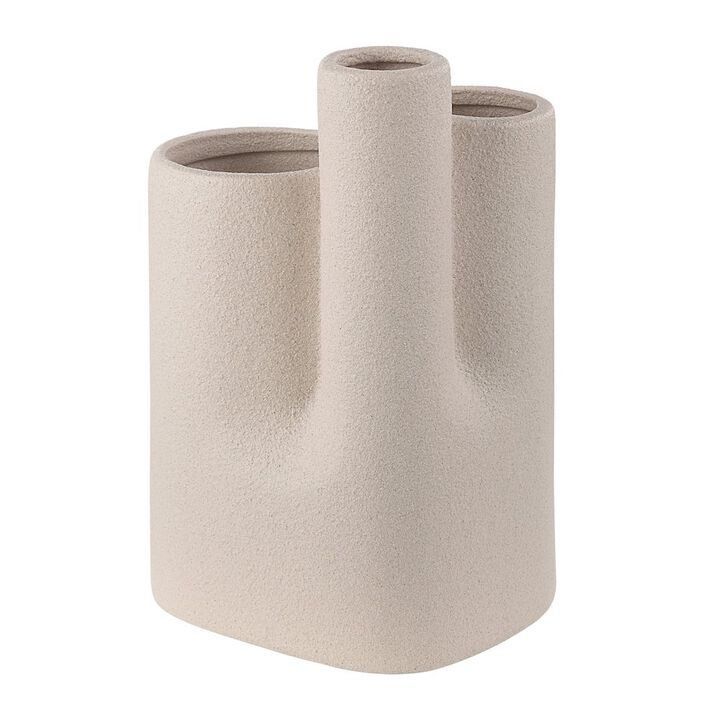 Renwil Fontaine Vase In Cream Color