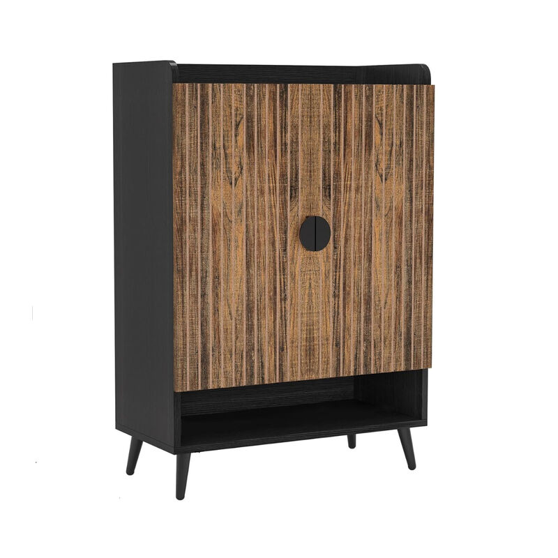 Modern Shoe Cabinet with Doors for Entryway & Hallway Storage image number 0