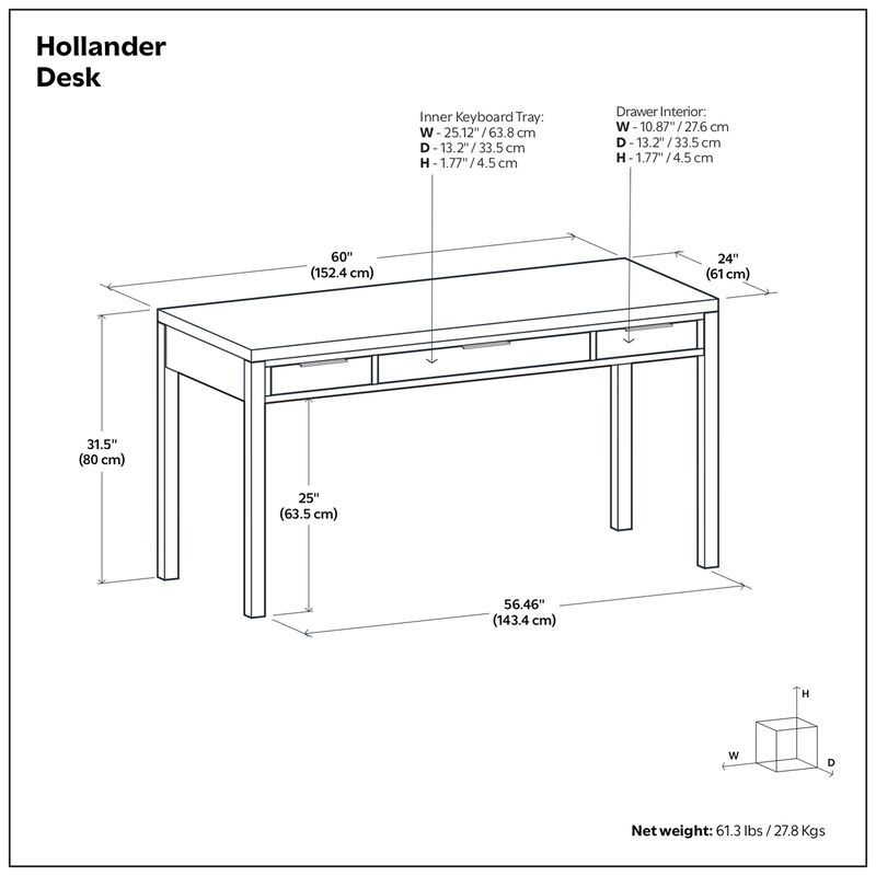 Simpli Home Hollander Desk image number 7