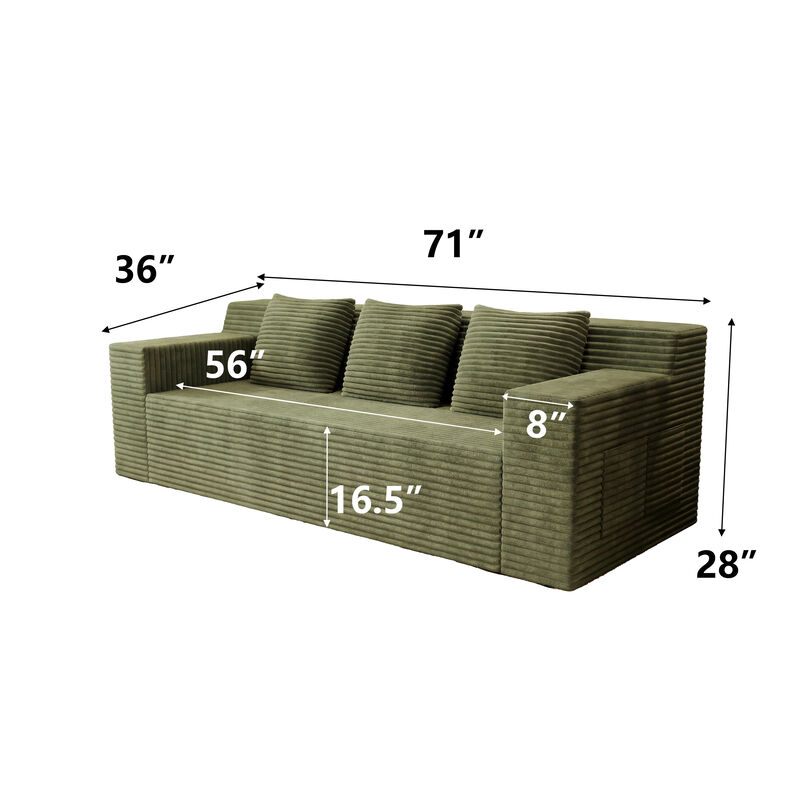 Lanseb 71" 3Setaser Sofa image number 9