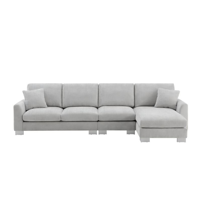 Merax Modern L-shaped Oversized Sectional Sofa.