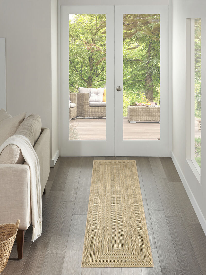 Tulum TLM04 Taupe/Gray 2'2" x 8' Rug image number 6