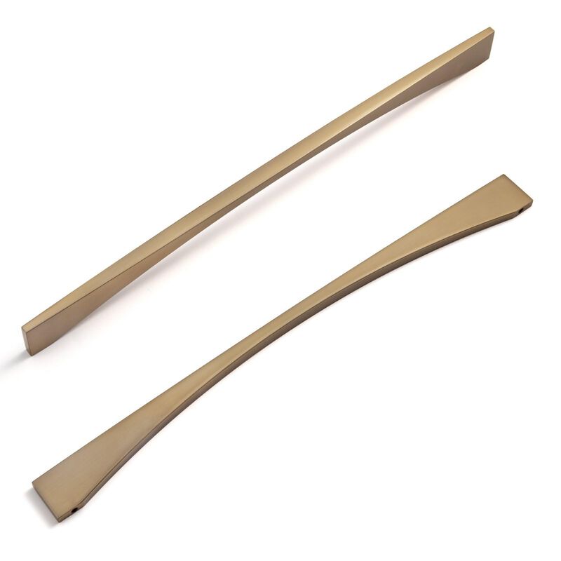 Goo-Ki 12.6''(320mm) Hole Centers Zinc Alloy Cabinet Pull,Modern Minimalist Style Champagne Bronze Cabinet Handle for Drawer,Dre