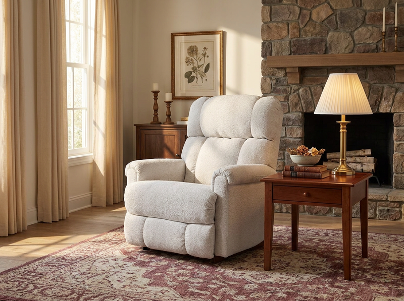Pinnacle Oatmeal  Rocking Recliner image number 1