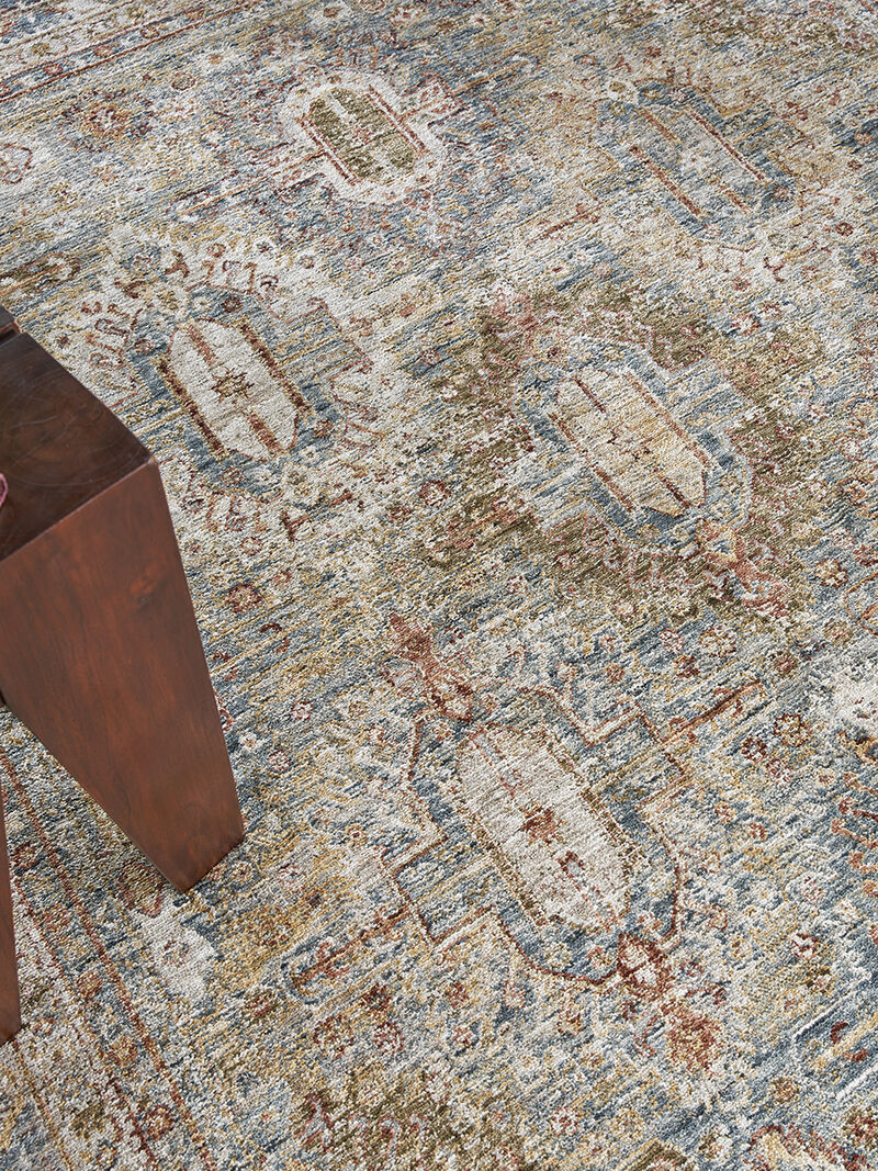 Sahar SHR01 Blue 3'11" x 5'11" Rug