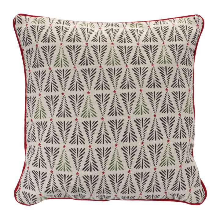 Holiday Pine Tree Throw Pillow for Christmas Decorations