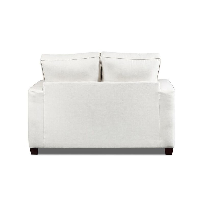 American Furniture Classics Living Room Relay Mist Loveseat with Two Throw Pillows