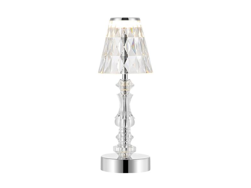 Lillian Bohemian Classic Acrylic Rechargeable Integrated Portable LED Table Lamp