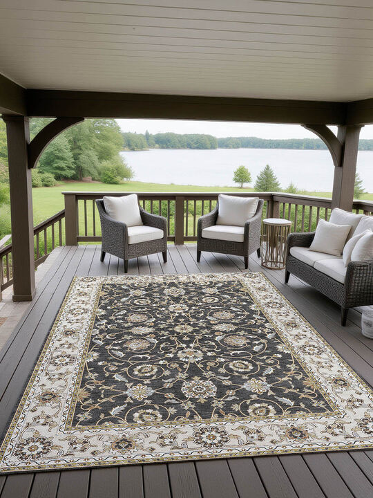 Hatay HY1 Black 10' x 14' Rug