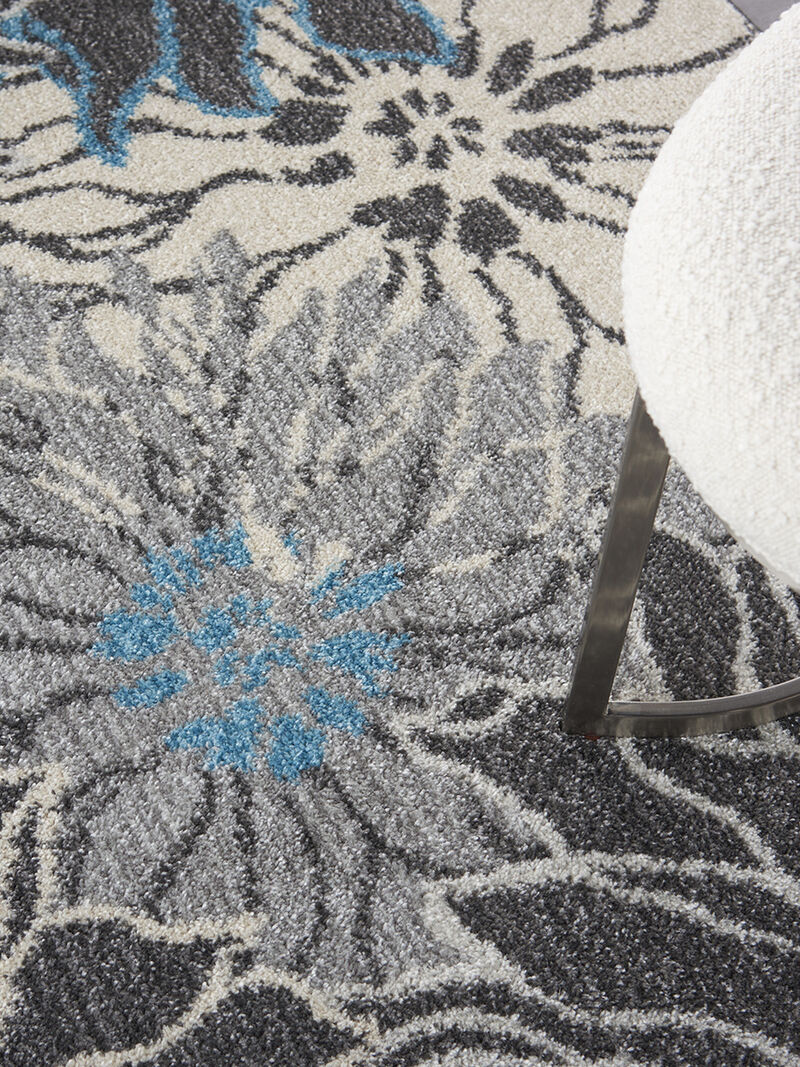 Passion PSN17 Chracoal/Blue 3'9" x 5'9" Rug