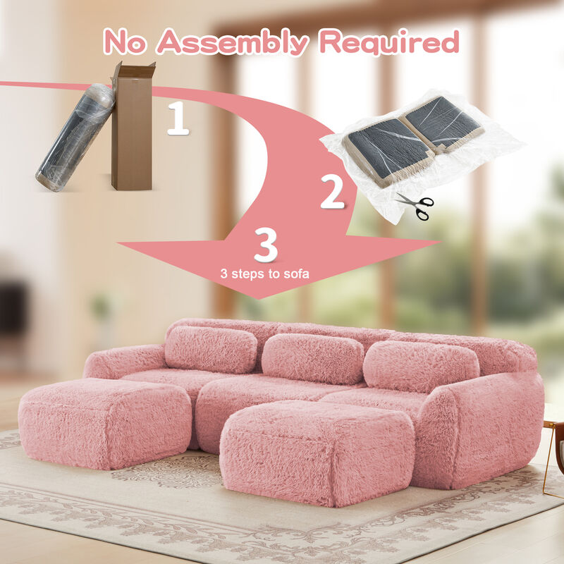 Ciltur U-shaped Boneless Sectional Sofa image number 5