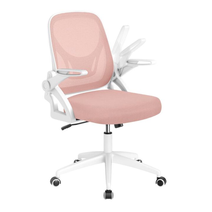 Hivvago Ergonomic Computer Desk Chair with Lumbar Support and Flip-up Arms