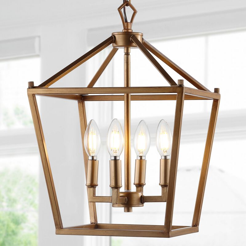 PagodaBulb Lantern Metal LED Pendant