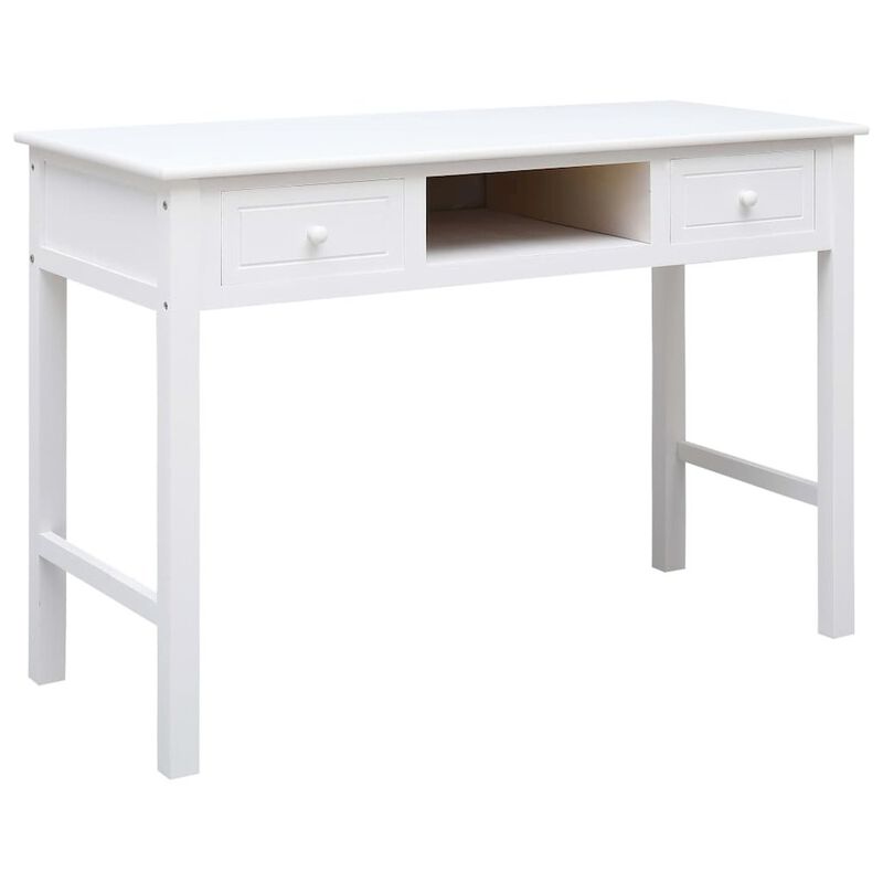 Desk White Paulownia wood and Poplar wood Medium Desk