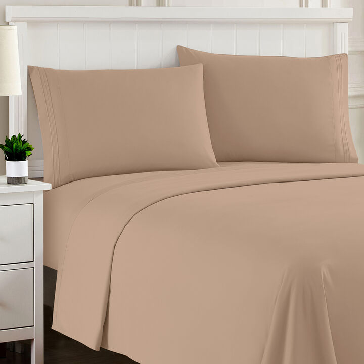 Ultra Soft 1800 Series Double Brushed Microfiber Sheet Set