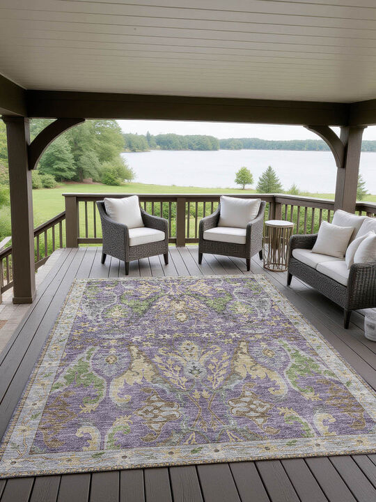 Hatay HY6 Purple 3' x 5' Rug