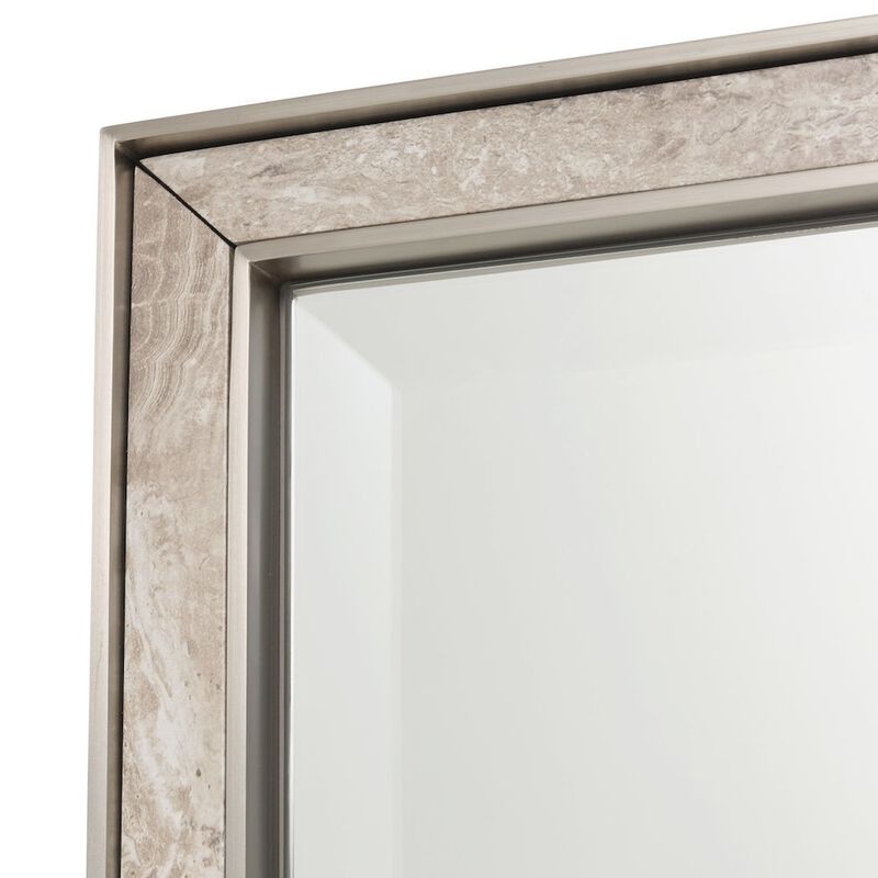 Michael Amini Lotus Bay Mirror - Sand image number 4