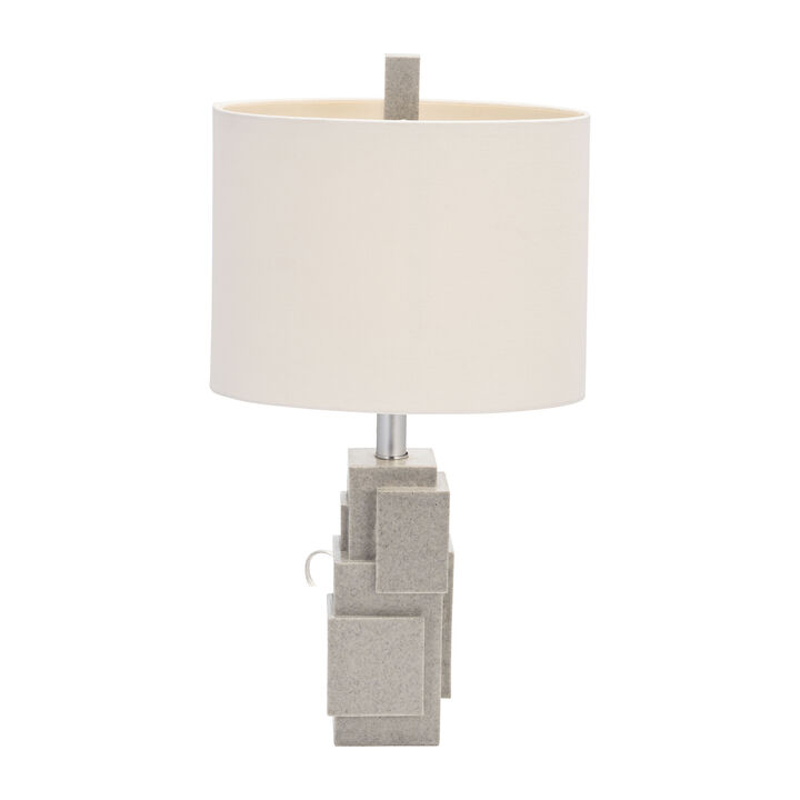 Resin 22" Blocks Table Lamp