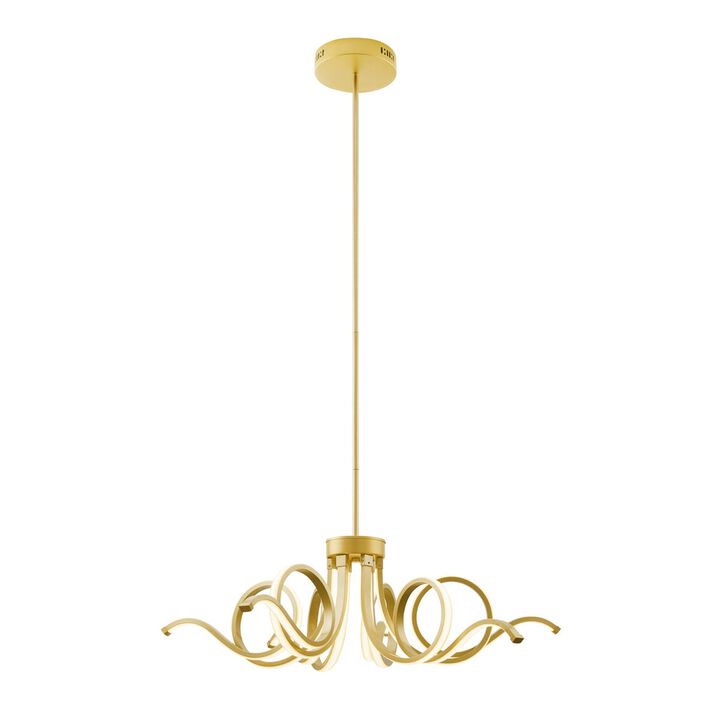 Magnolia Chandelier Black Metal Integrated LED Dimmable