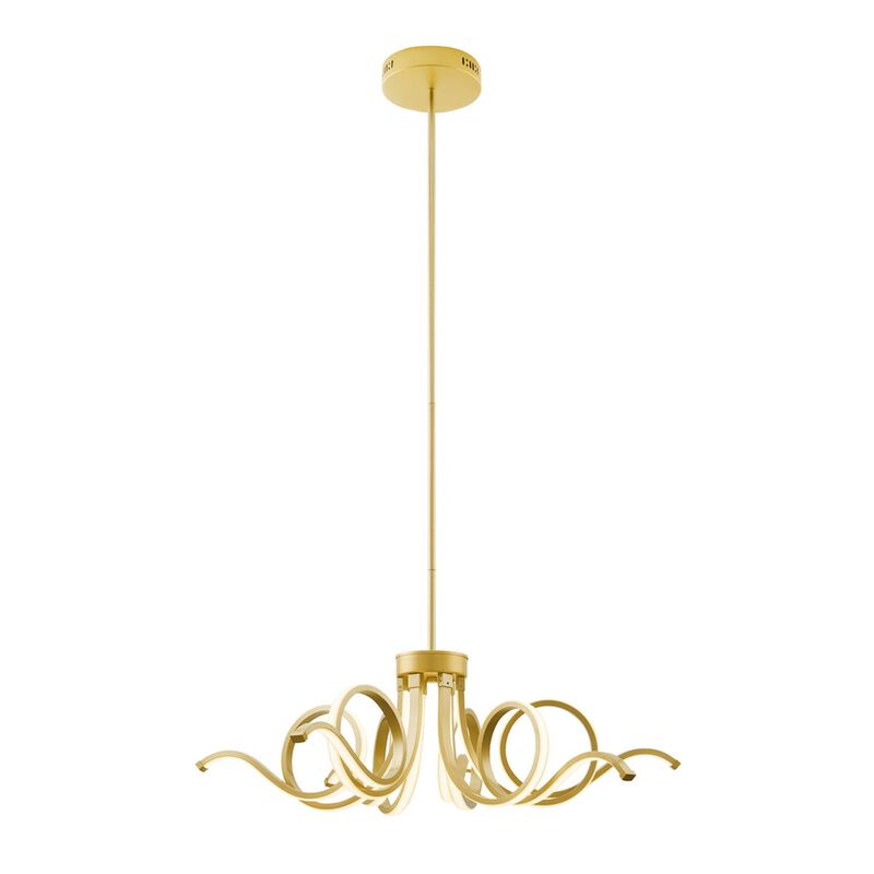 Magnolia Chandelier Black Metal Integrated LED Dimmable