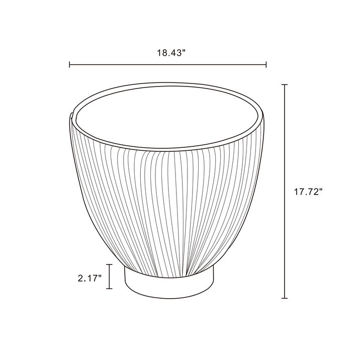 Anderson Orange End Table