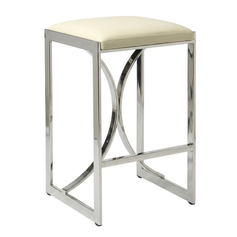Starlight Canyon Home Pedestal Counter Stool with Footrest, Modern Contemporary Dining Room Chair image number 4
