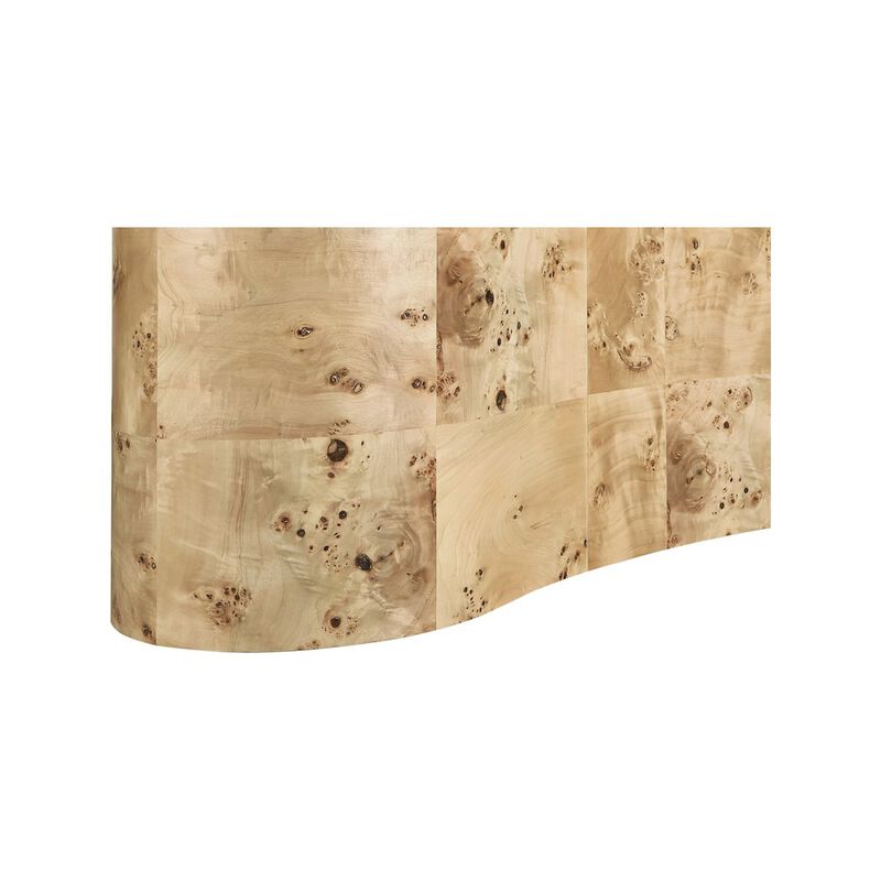 Meridian Furniture Zaire Natural Burl Wood Coffee Table