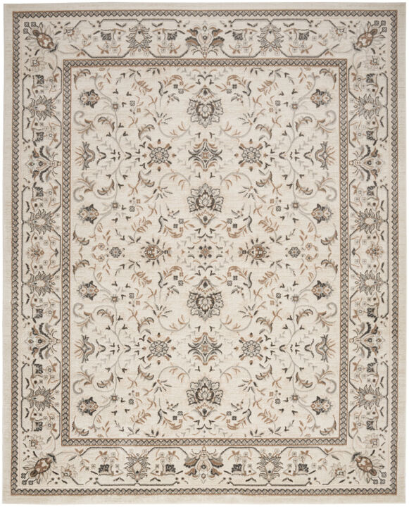 HomeRoots Floral Distressed Area Rug
