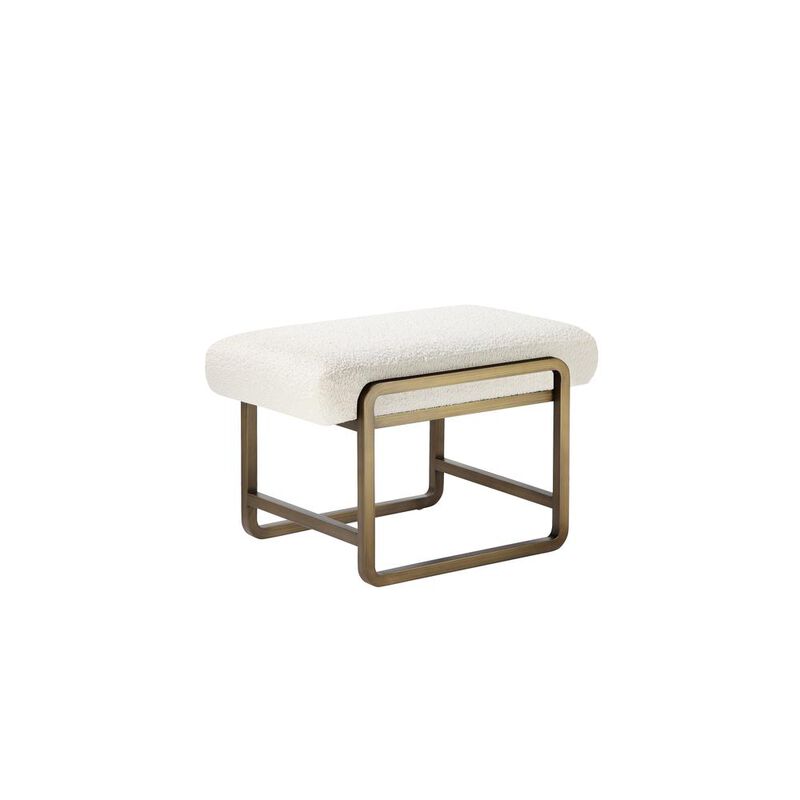 Eden Stool Brass Ivory