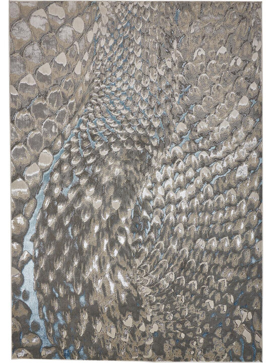 Azure 3403F Blue/Silver/Gray 9'2" X 12' Rug