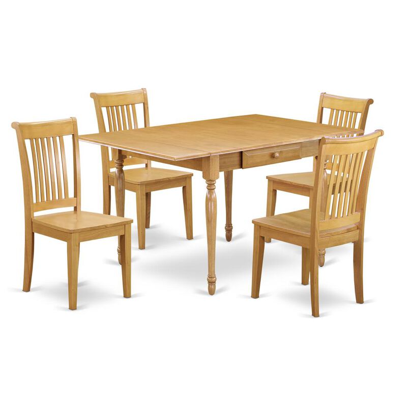 East West Furniture Dining Room Set Oak