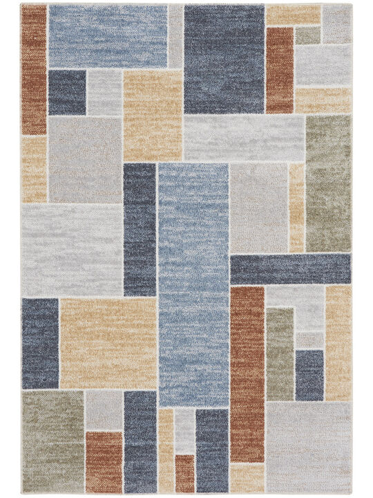 Astra Machine Washable ASW09 Multicolor 3'3" x 5' Rug