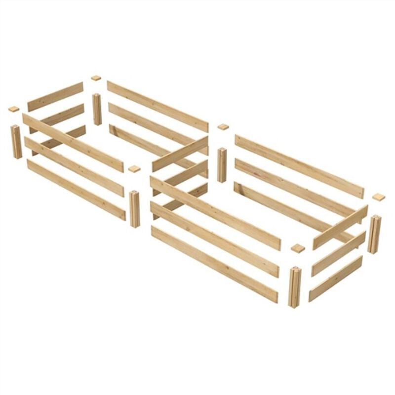 Premium Cedar Wood Garden Bed – Deep Planter Box for Flowers, Fruits & Vegetables