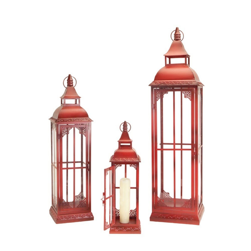 Set of 3 Decorative Lanterns for Indoor and Outdoor Lighting image number 0