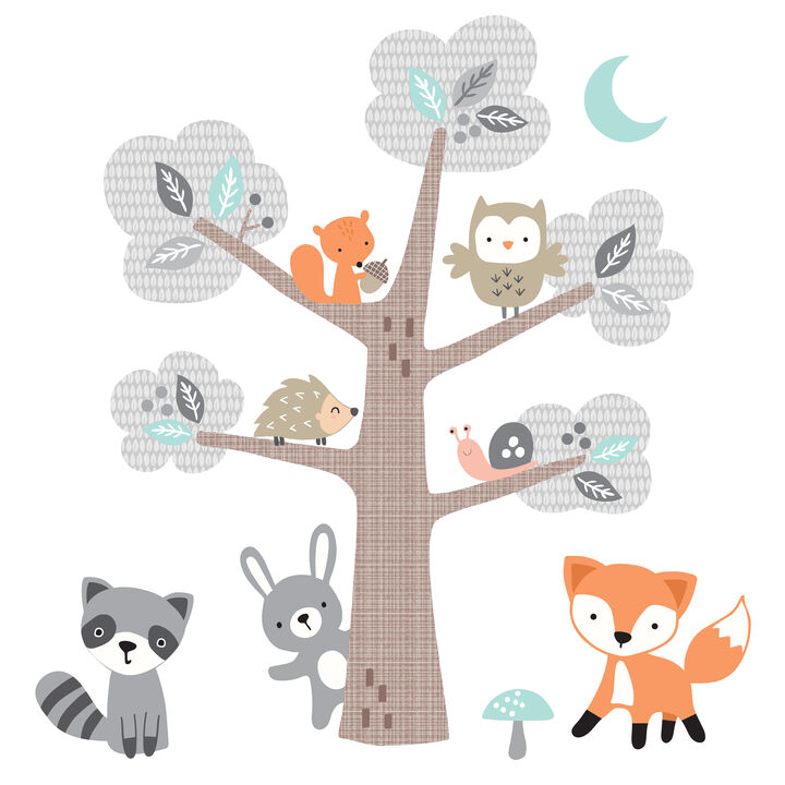 Bedtime Originals Woodland Friends Forest Animals with Tree Wall Decals