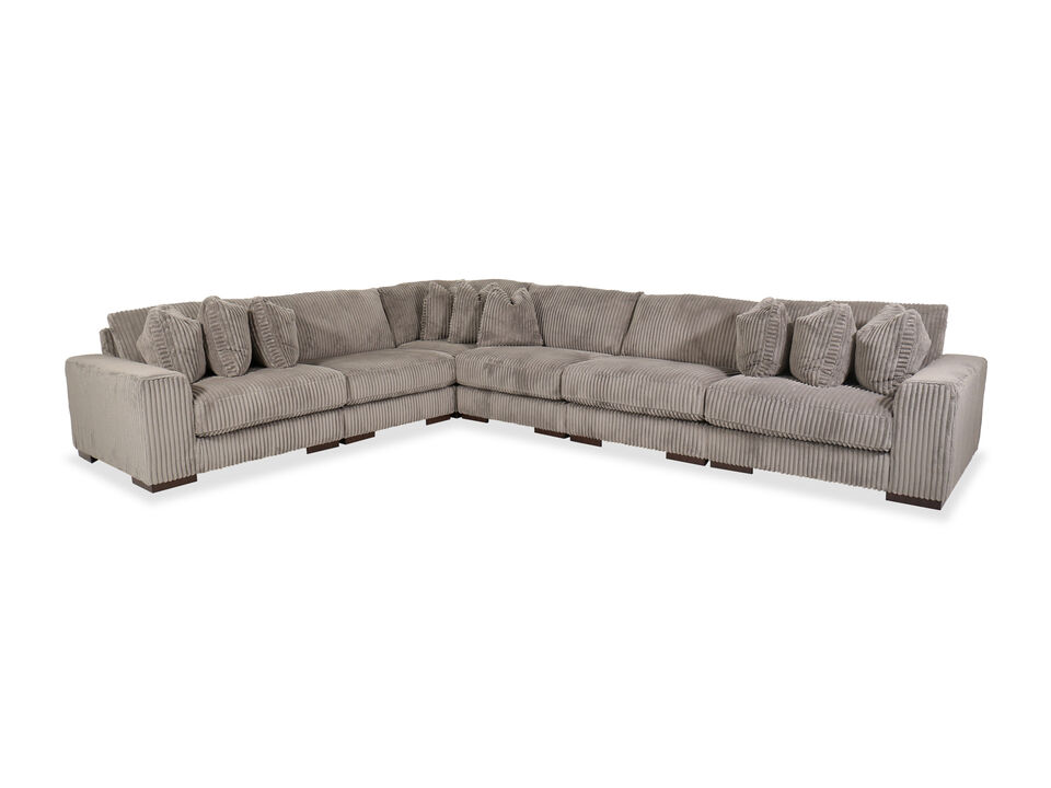 Lindyn Six-Piece Striped Sectional