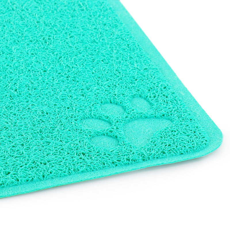 Gibson Everyday Pet Elements 23.6 x 15.75 Inch Paw Print Placemat in Turquoise