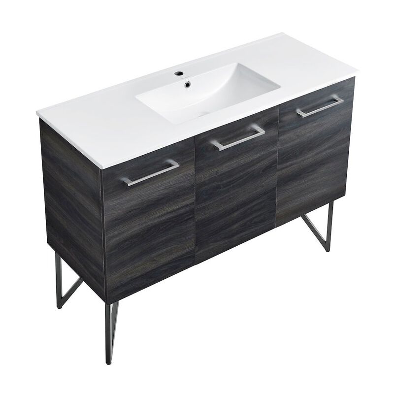 Annecy 48" Freestanding Bathroom Vanity in Black Walnut with Sink Top image number 6