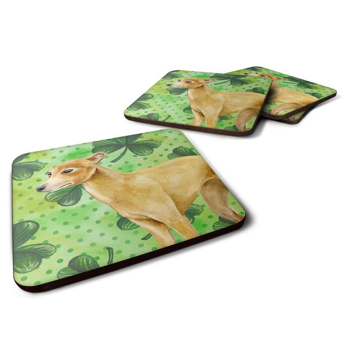 Caroline's Treasures Italian Greyhound St Patrick's Decorative coasters, Multicolor