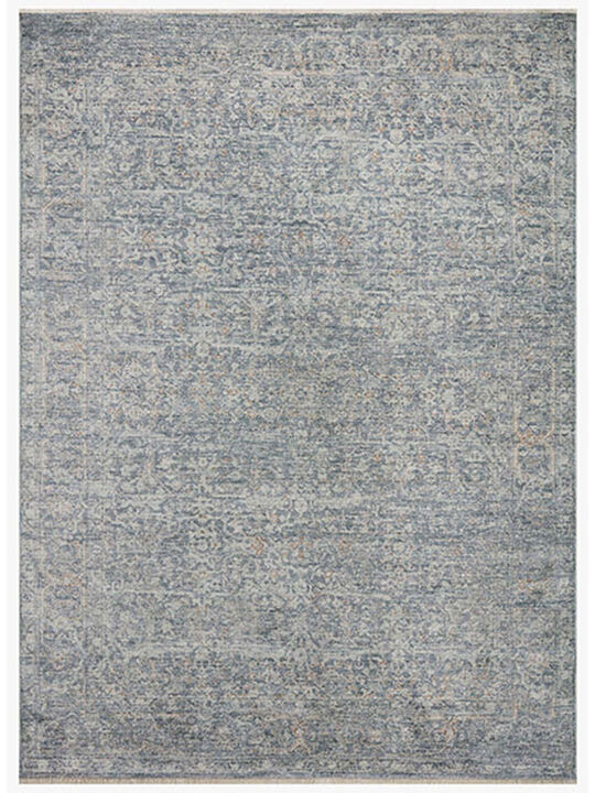 Blake BLA03 Taupe/Blue 4' x 5'7" Rug