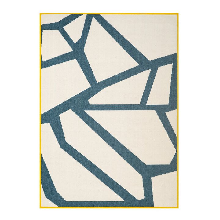 LR Home Mapa Durable Performance Area Rug Outdoor