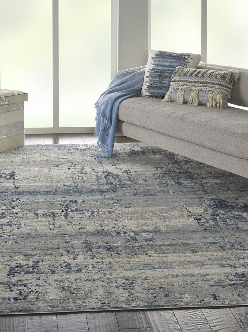 Rustic Textures RUS10 Ivory/Blue 9'3" x 12'9" Rug image number 8