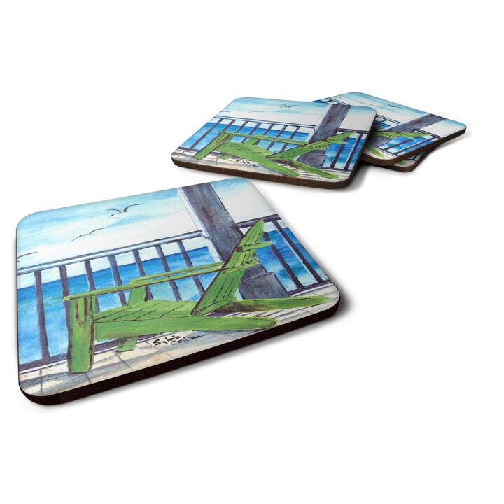 Caroline's Treasures 8085-2FC Adirondack Chairs Foam Coasters (Set of 4), 3.5 H x 3.5 W, Multicolor