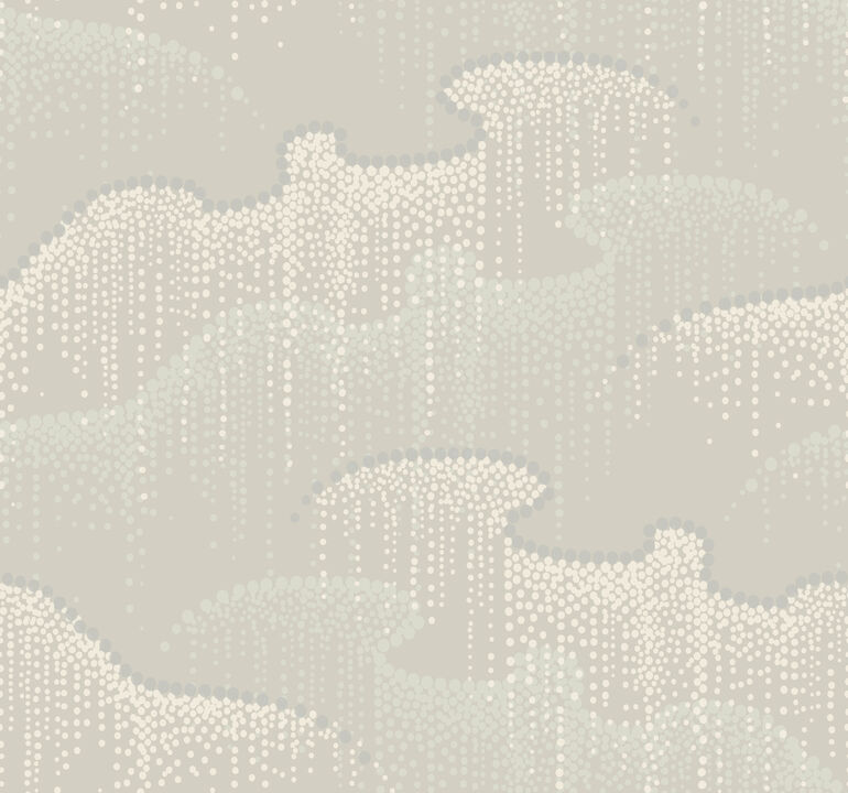Moonglight Pearls Light Taupe Wallpaper