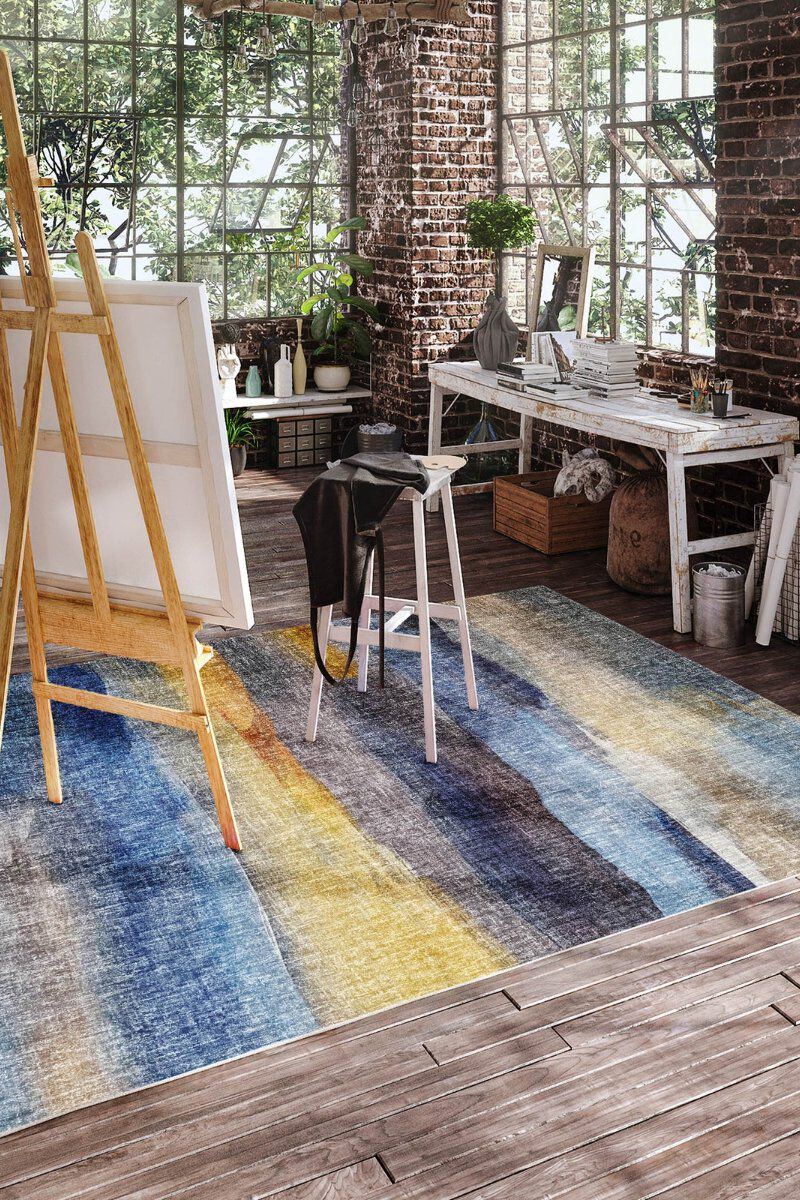 Boca BO4 Blue 3' x 5' Rug image number 2