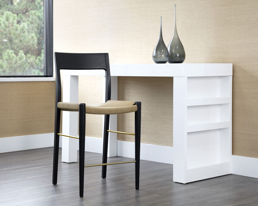 Bondi Black Counter Stool